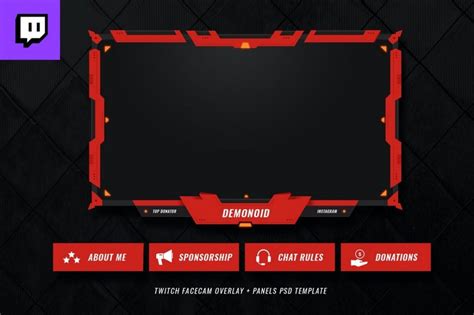 webcam overlay free|Free customizable Twitch webcam overlay templates 